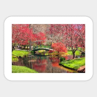 Spring in Japanese Garden Sticker